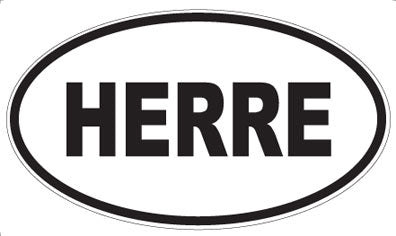 HERRE - Oval Magnet
