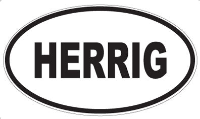 HERRIG - Oval Sticker