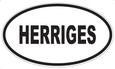 HERRIGES - Oval Magnet