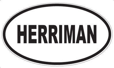 HERRIMAN - Oval Magnet
