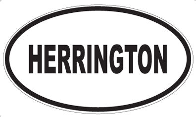 HERRINGTON - Oval Magnet