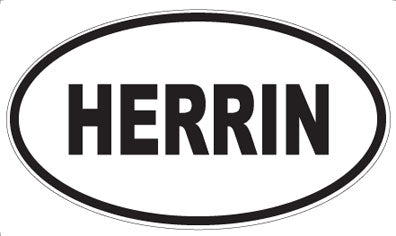 HERRIN - Oval Magnet