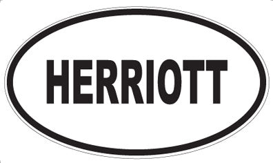 HERRIOTT - Oval Magnet