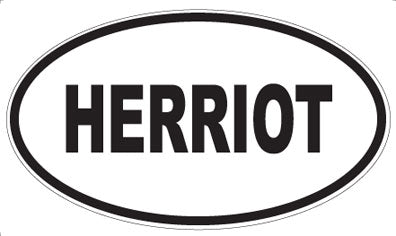 HERRIOT - Oval Magnet