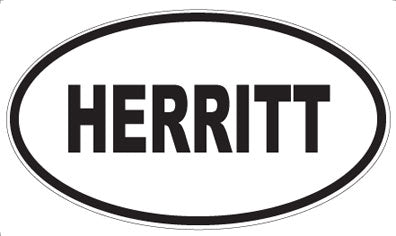 HERRITT - Oval Magnet