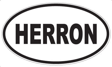 HERRON - Oval Magnet