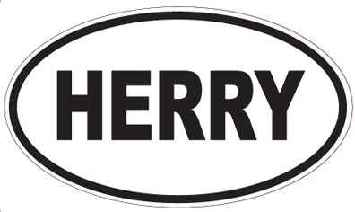 HERRY - Oval Sticker