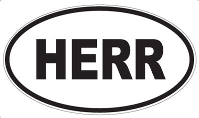 HERR - Oval Magnet