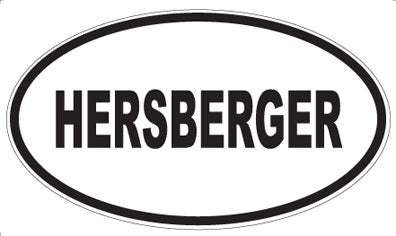 HERSBERGER - Oval Magnet