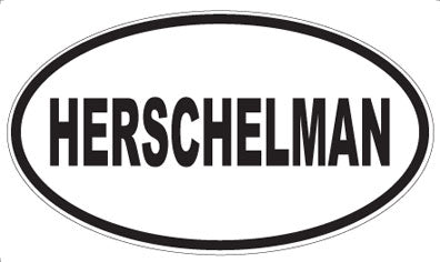 HERSCHELMAN - Oval Sticker
