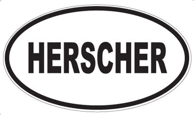 HERSCHER - Oval Sticker