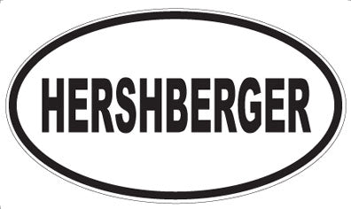 HERSHBERGER - Oval Magnet