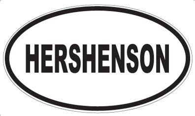 HERSHENSON - Oval Magnet