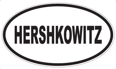 HERSHKOWITZ - Oval Magnet