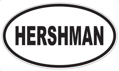 HERSHMAN - Oval Magnet