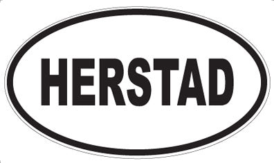 HERSTAD - Oval Magnet
