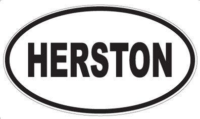 HERSTON - Oval Magnet