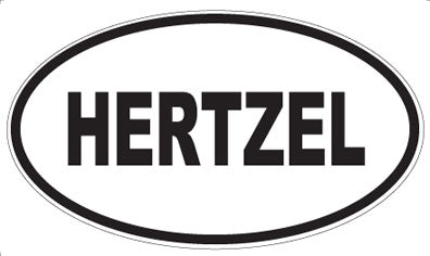 HERTZEL - Oval Sticker