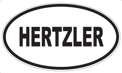HERTZLER - Oval Magnet