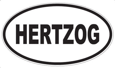 HERTZOG - Oval Magnet