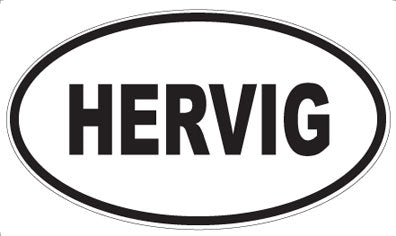 HERVIG - Oval Magnet