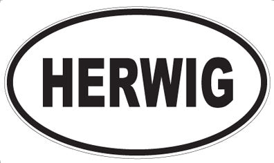 HERWIG - Oval Sticker
