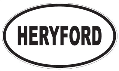 HERYFORD - Oval Sticker