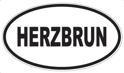 HERZBRUN - Oval Magnet