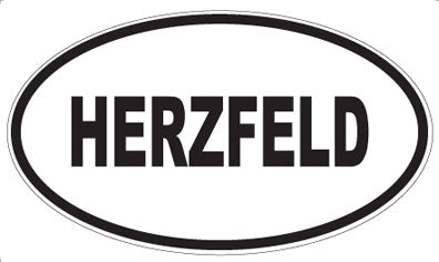 HERZFELD - Oval Sticker