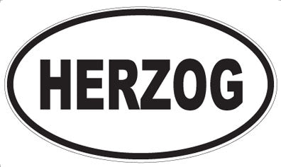 HERZOG - Oval Magnet