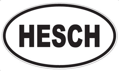 HESCH - Oval Sticker