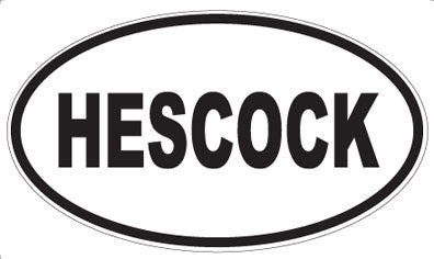 HESCOCK - Oval Magnet