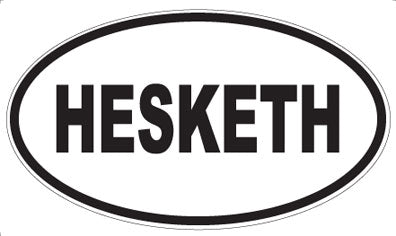 HESKETH - Oval Magnet