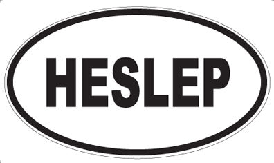 HESLEP - Oval Magnet