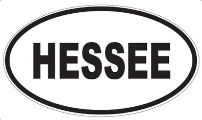HESSEE - Oval Sticker