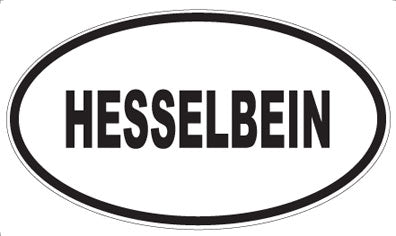 HESSELBEIN - Oval Sticker