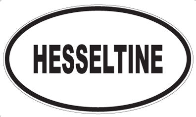 HESSELTINE - Oval Magnet