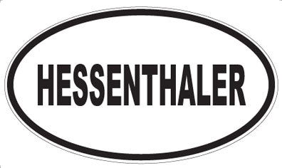 HESSENTHALER - Oval Sticker
