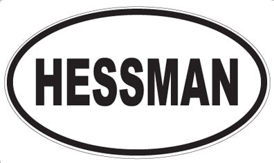 HESSMAN - Oval Sticker