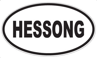 HESSONG - Oval Magnet