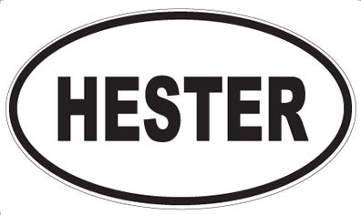 HESTER - Oval Magnet