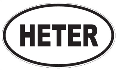 HETER - Oval Magnet