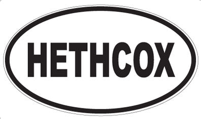 HETHCOX - Oval Magnet