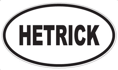 HETRICK - Oval Magnet