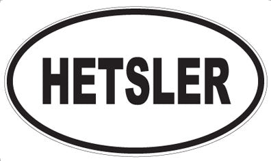 HETSLER - Oval Magnet