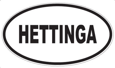 HETTINGA - Oval Magnet