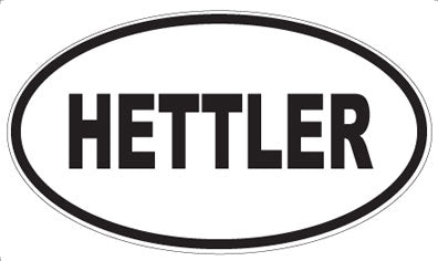 HETTLER - Oval Sticker