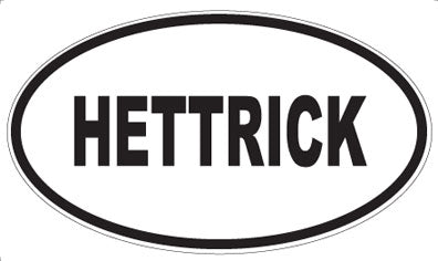 HETTRICK - Oval Magnet