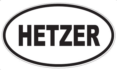 HETZER - Oval Magnet