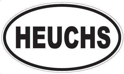 HEUCHS - Oval Sticker